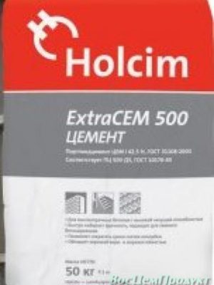 Цемент в мешках М500 ExtraCEM 500 (ЦЕМ II/А-Ш 42.5Н) производство Holcim